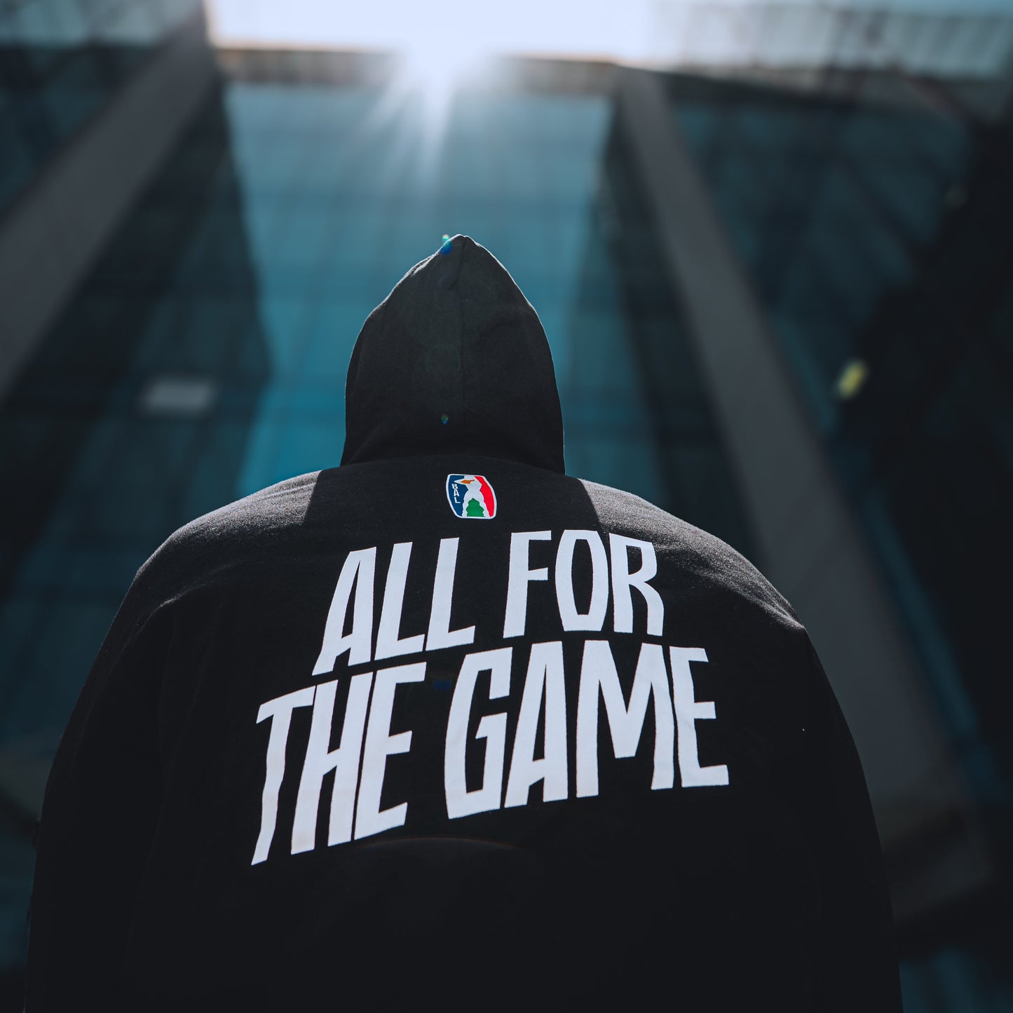 ALL FOR THE GAME HOODIE - BLACK