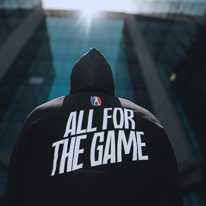 ALL FOR THE GAME HOODIE - BLACK