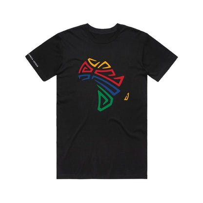 AFRICA MAP T-SHIRT - BLACK